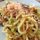 豚肉とセロリのオイスター焼うどん